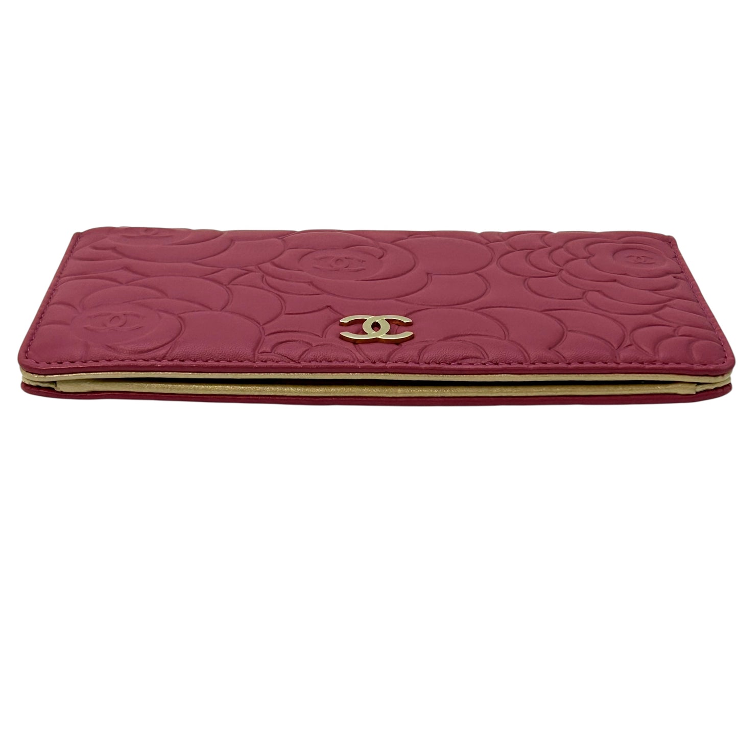 CHANEL Camellia Bi-fold long wallet