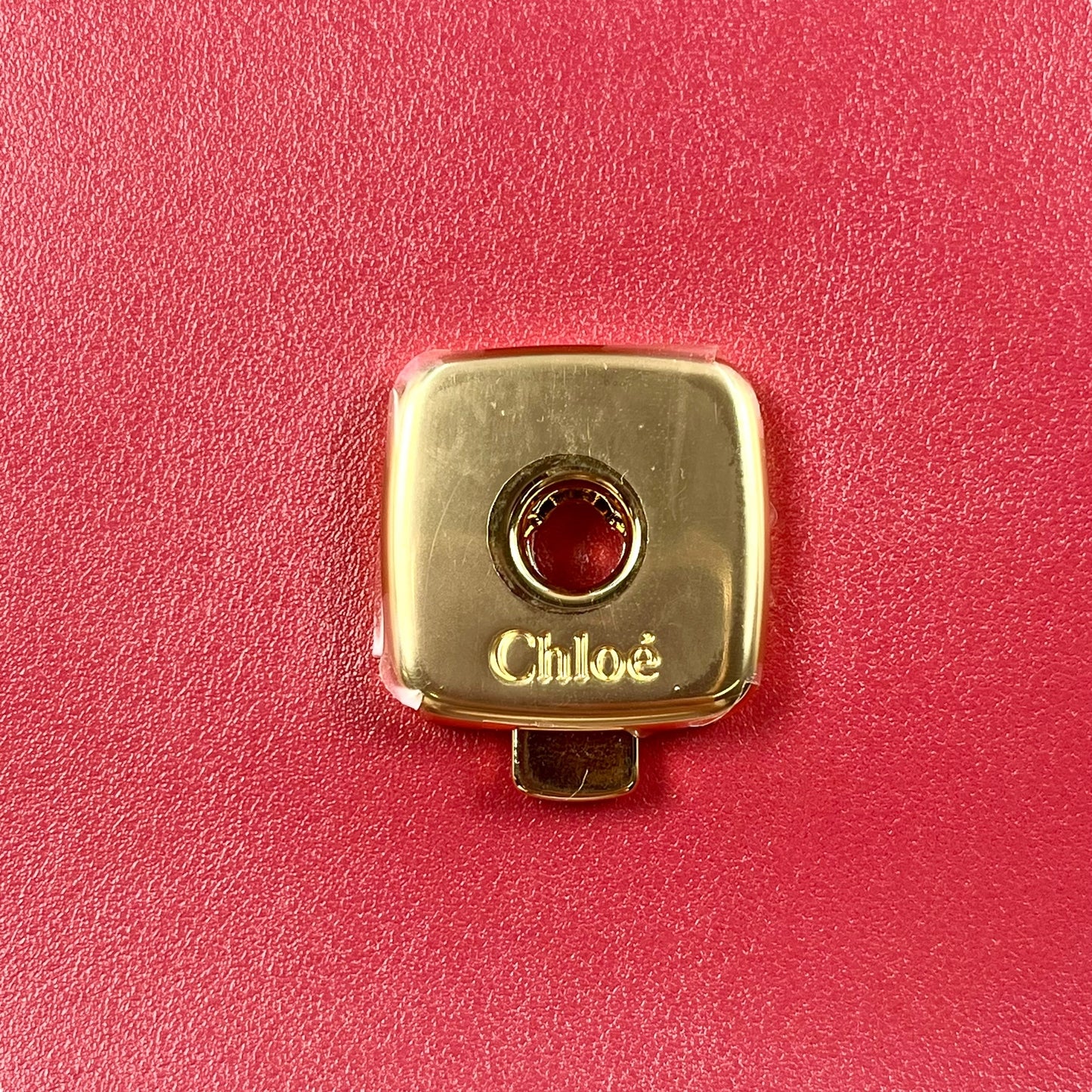 Chloé C Chain Shoulder Bag - Pink×Red