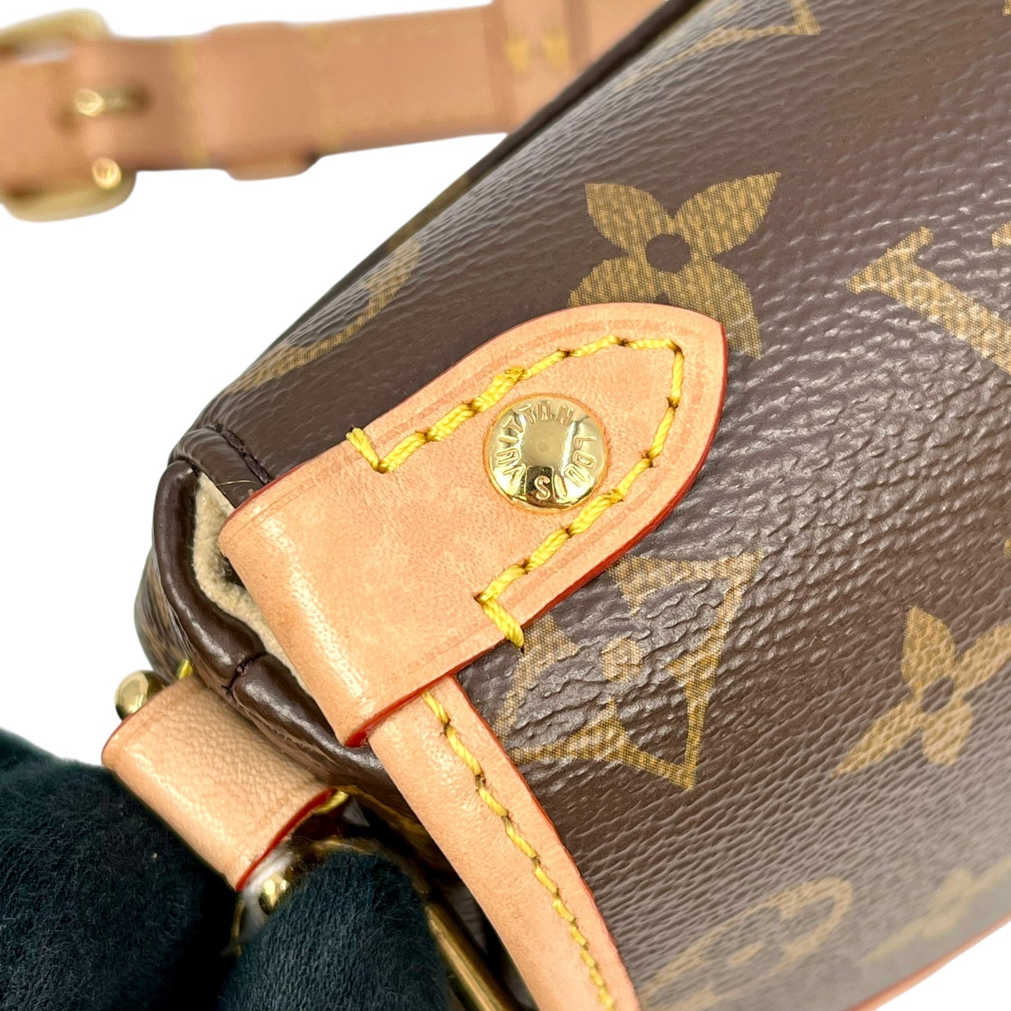 Louis Vuitton Monogram Saumur BB 2way Hand Bag -Brown