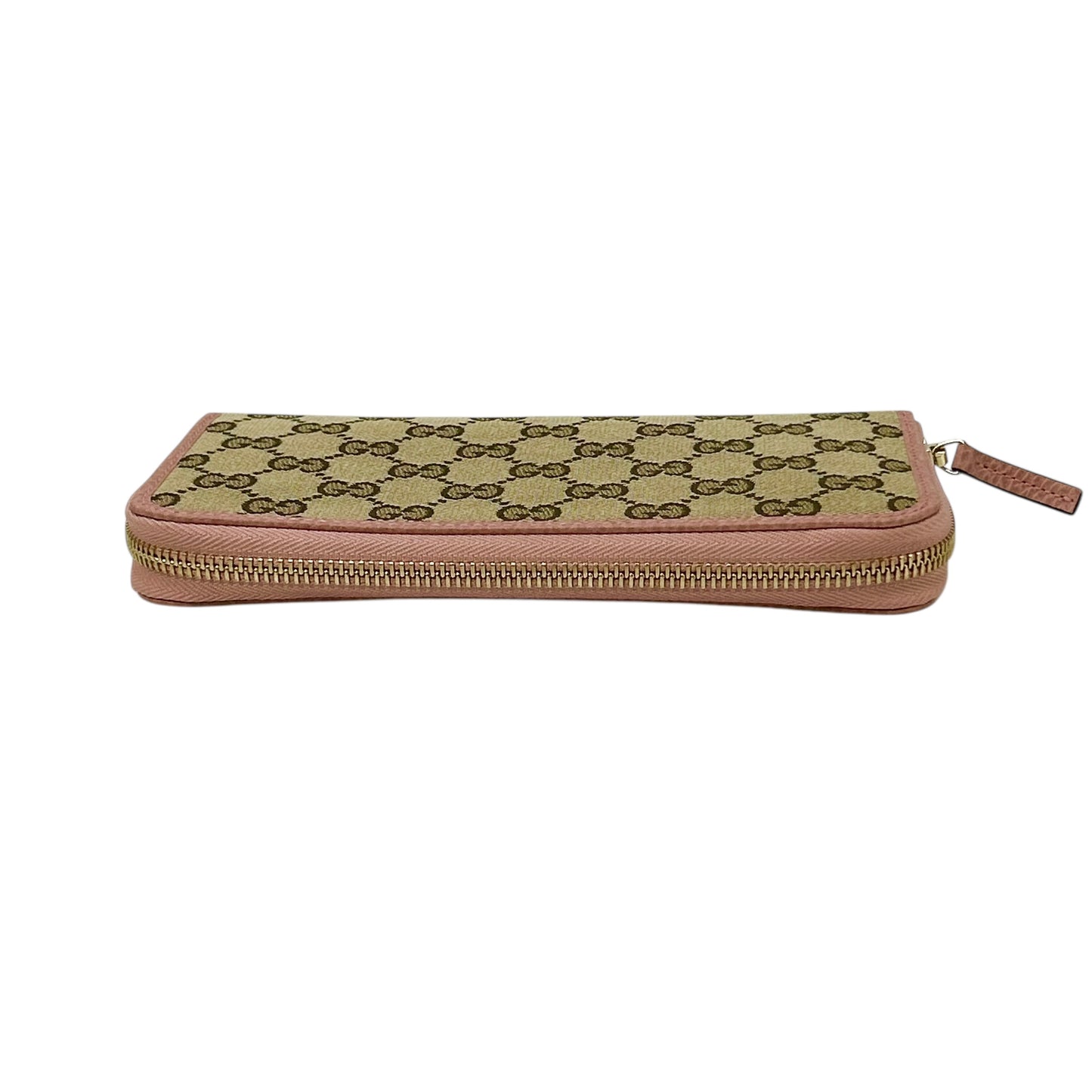 GUCCI GG Canvas Zip Around Long Wallet