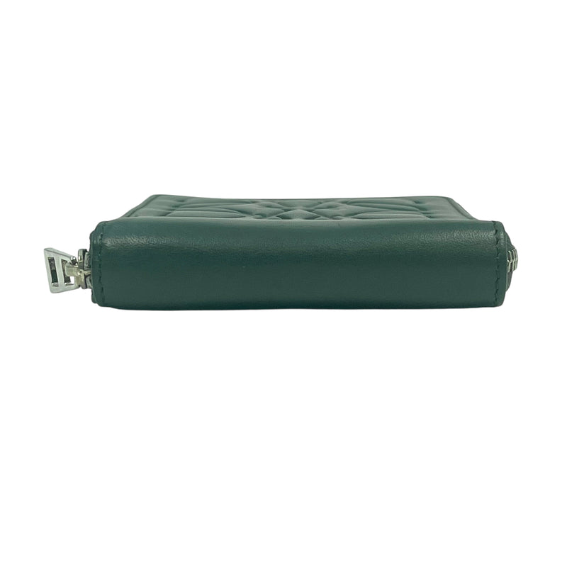 LOEWE Anagram Zip Around Bi-fold Compact Wallet - Green