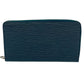 Louis Vuitton Epi Zippy Organizer Long Wallet - Black Blue