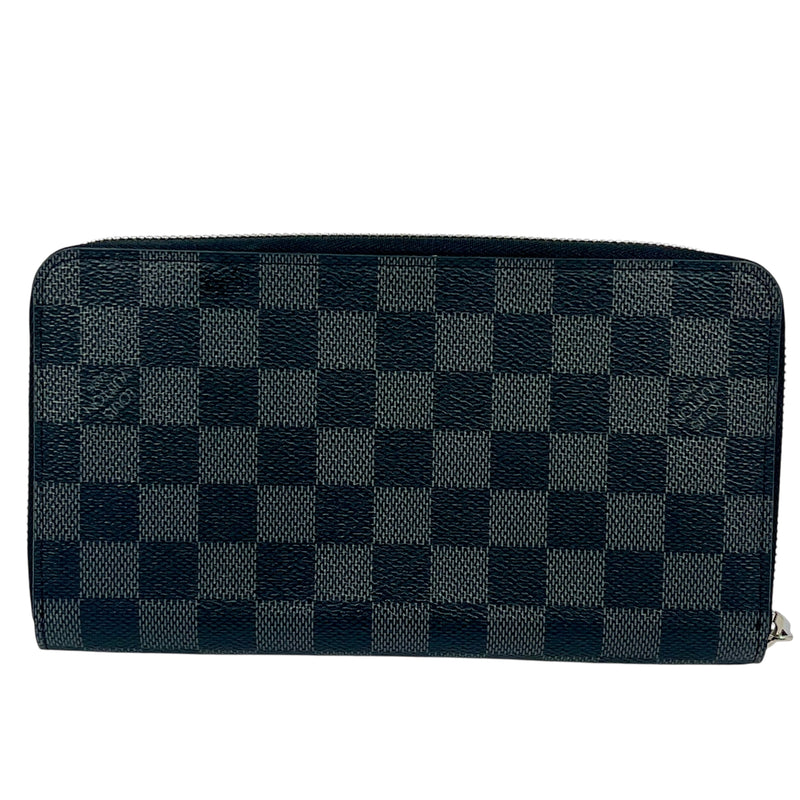 Louis Vuitton Damier Gra Phite Zippy Organizer Long Wallet - Black - CA0148