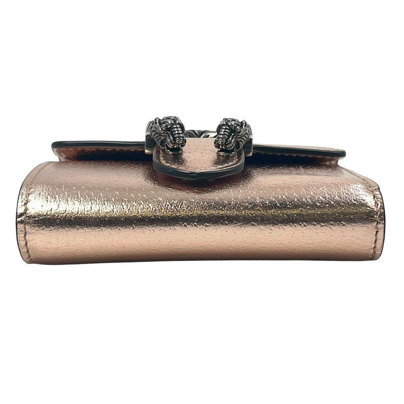 GUCCI Dionysus Compact Wallet - Pink Gold