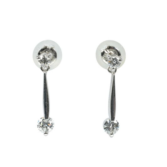 Pt900 Diamond Earring