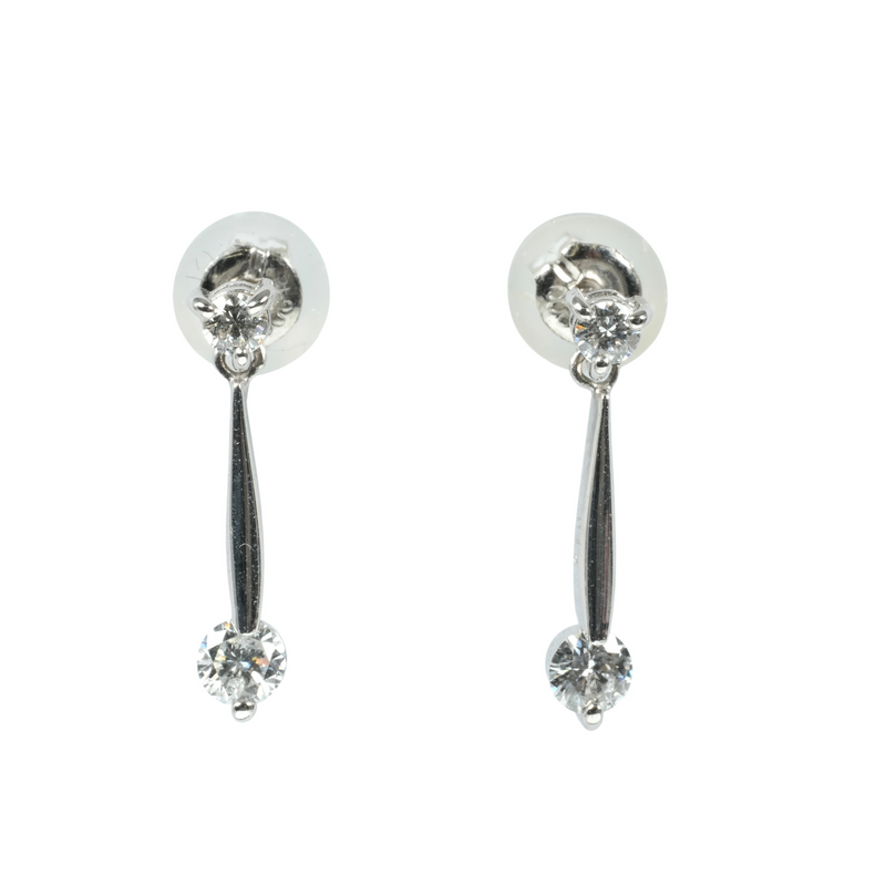Pt900 Diamond Earring