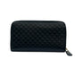GUCCI Microguccissima Round Zip Long Wallet - Black