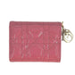 Dior Lady Dior Lotus Compact Wallet - Pink