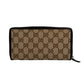 GUCCI Guccissima Round Zipper Long Wallet - Brown