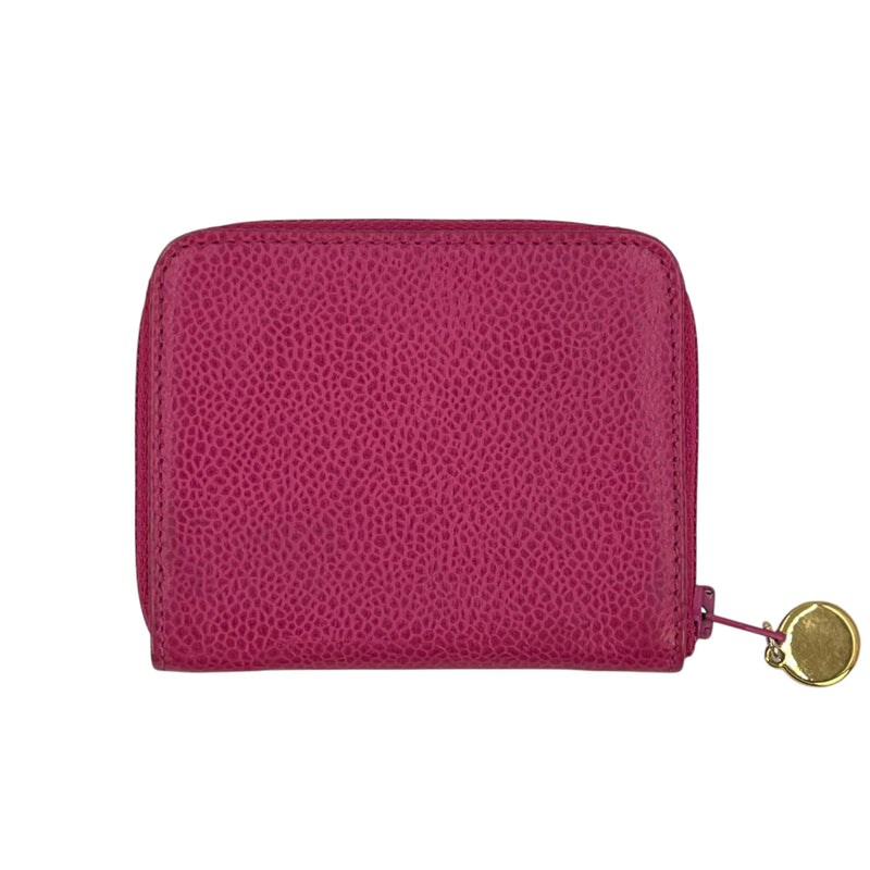 CHANEL キャビアスキン ジップ コインケース - ピンク