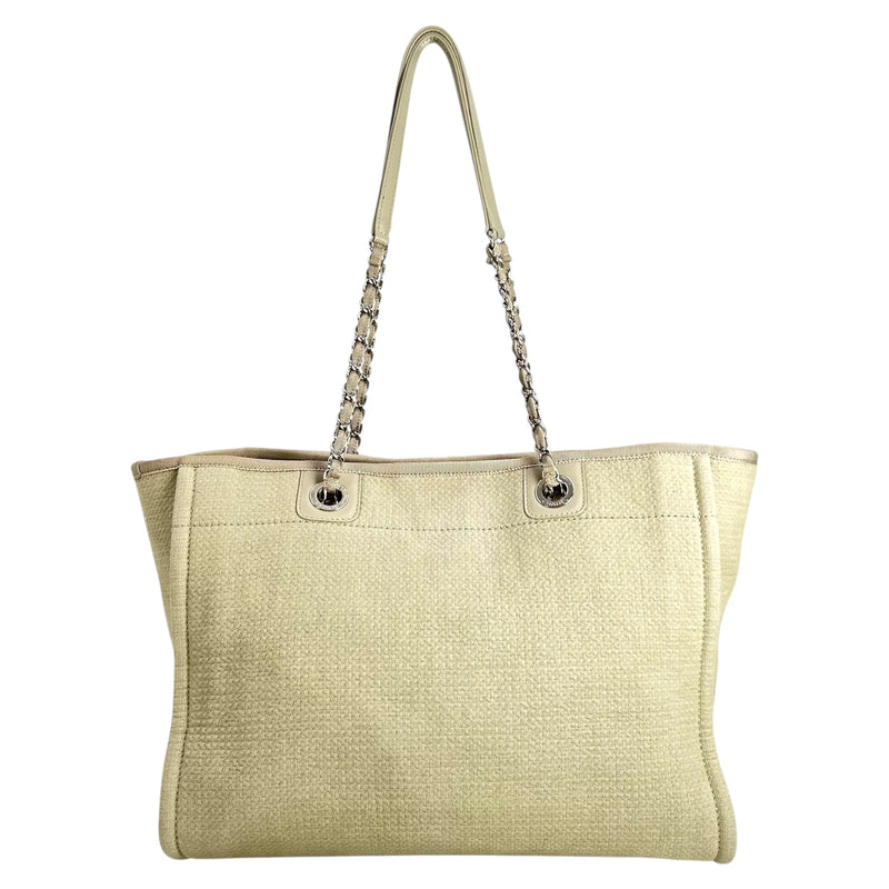 CHANEL Deauville Tote Bag - Cream Beige