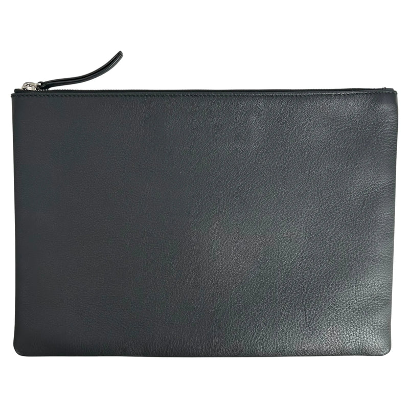 Balenciaga Leather Clutch Bag - Black