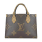 Louis Vuitton Gaint Monogram On The Go PM Hand Bag - Brown - M46373