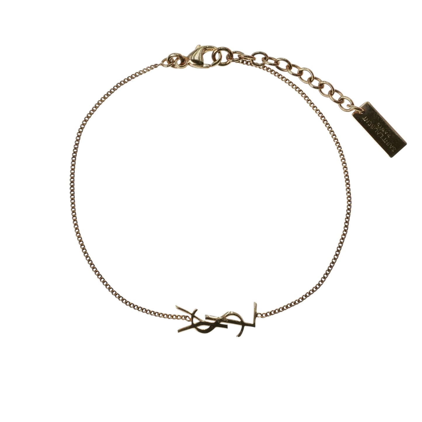 Saint Laurent YSL Logo Bracelet - Gold Plated