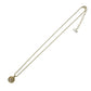 Dior Rhinestone Mini Logo Necklace - Gold Plated