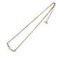 Dior CD Logo Rhinestone Necklace - Gold Plated - 31809