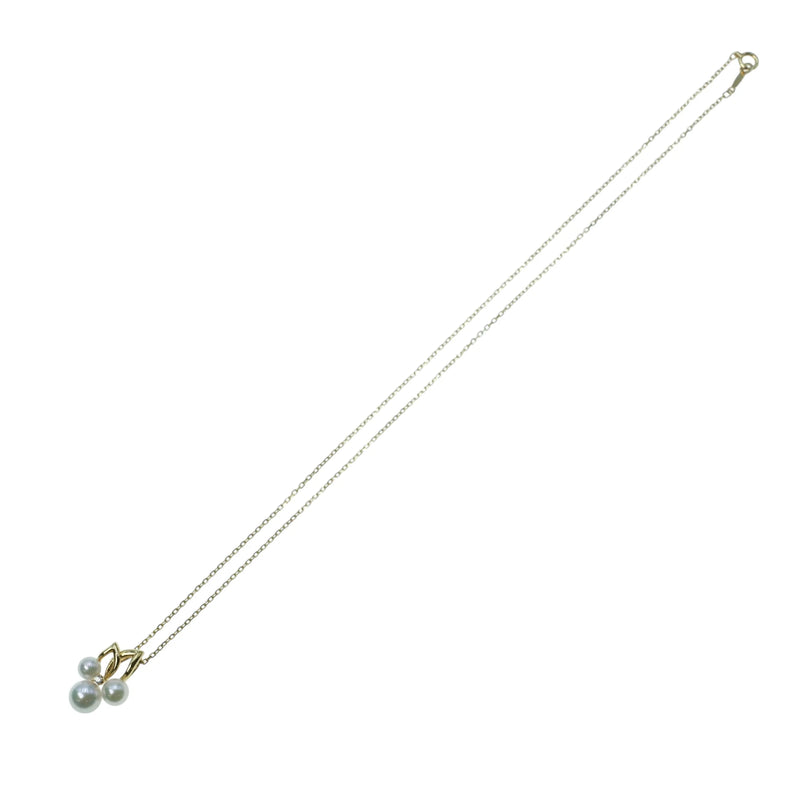 Pearl Diamond Necklace 18KYG Jewelry