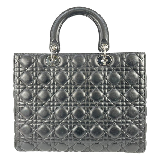 Dior Lady Dior Large Hand Bag - Black