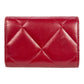 CHANEL Materasse Chanel 19 Compact Wallet - Red