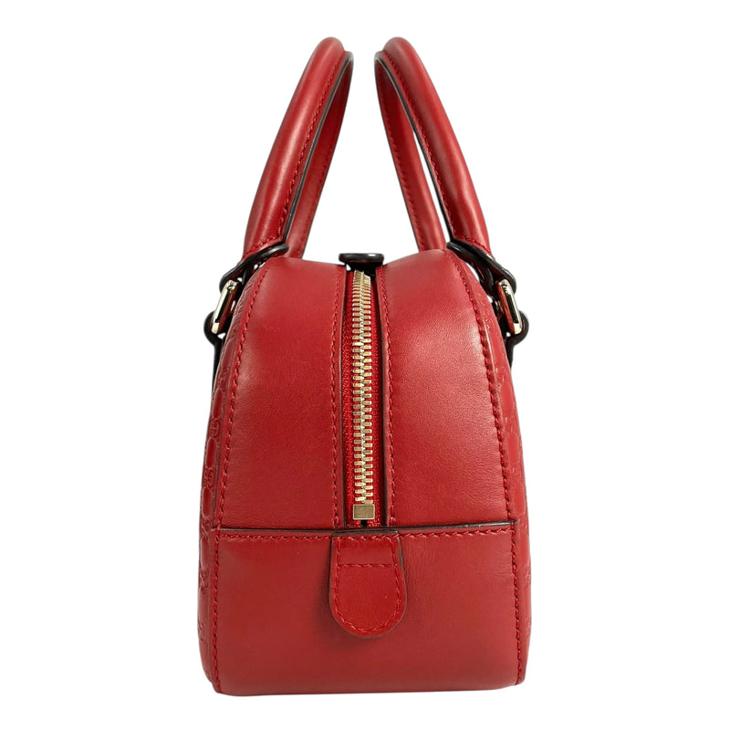 GUCCI Micro Guccissima Hand Bag - Red