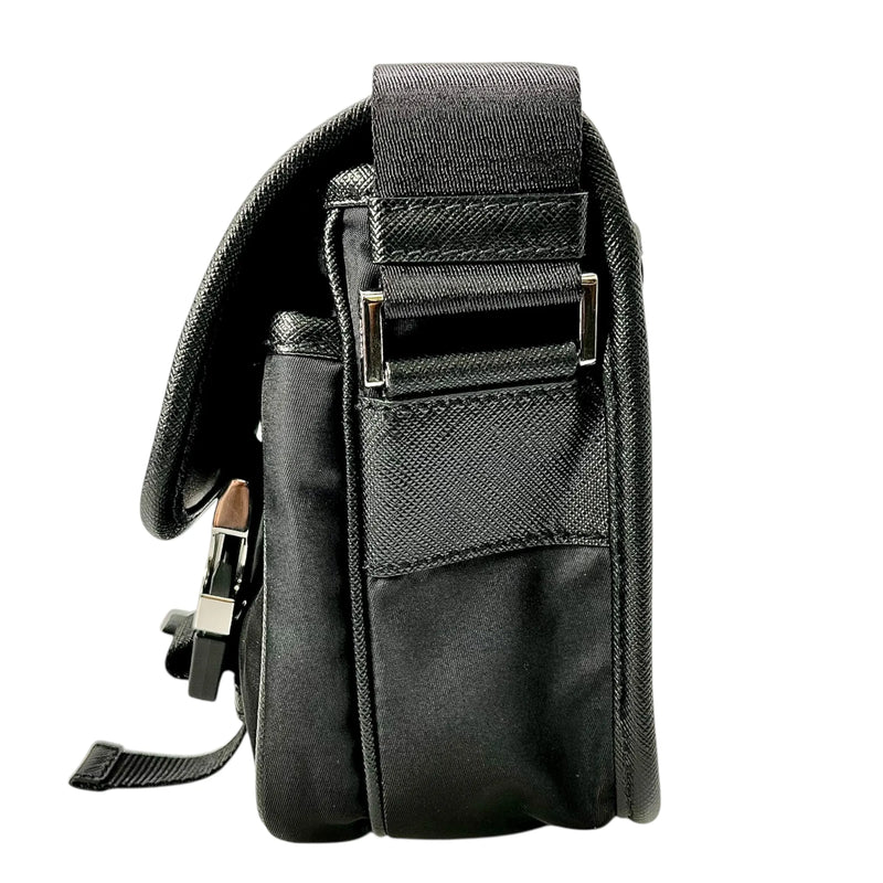 PRADA Re-Nylon Shoulder Bag with Pouch - Black