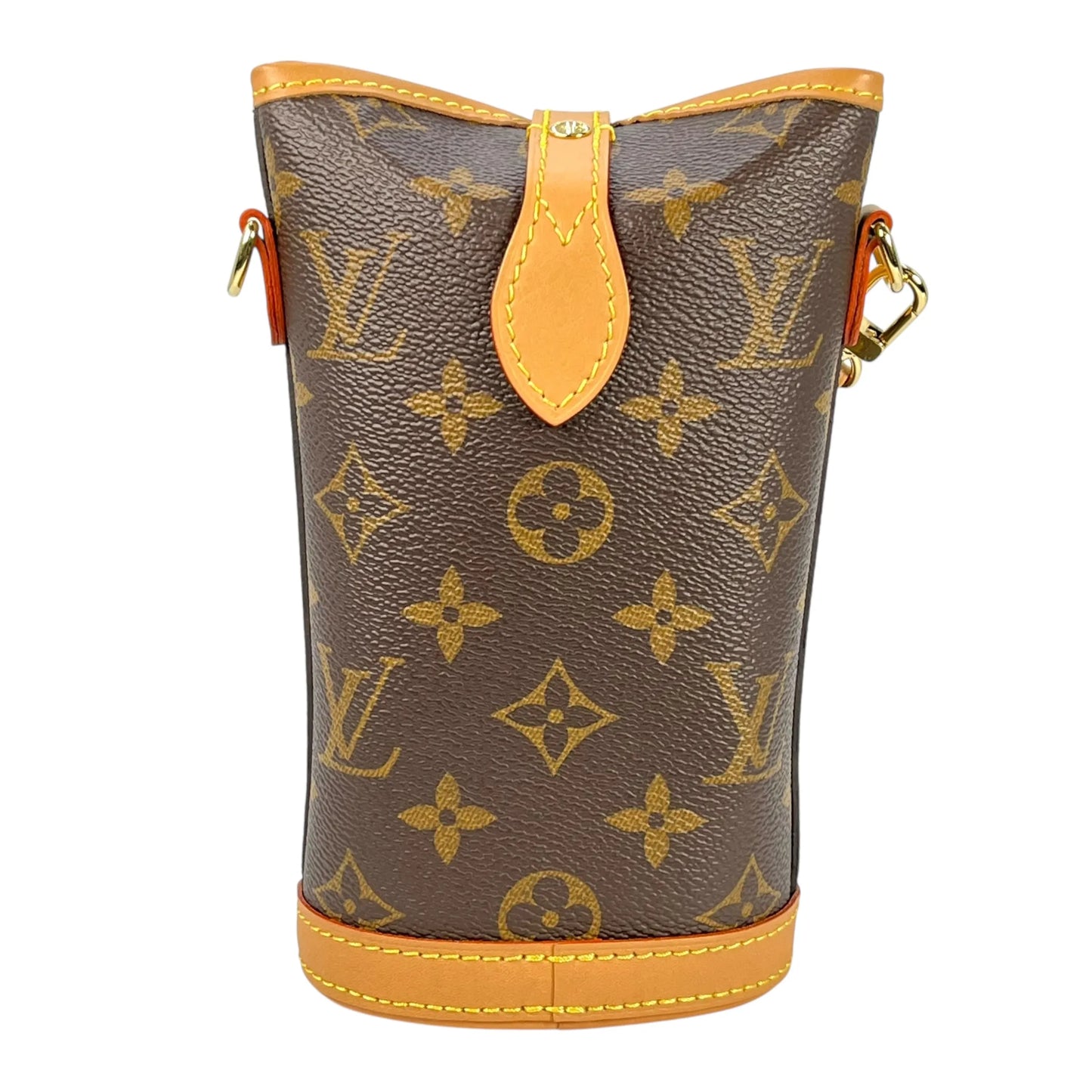 Louis Vuitton Monogram Fold Me Pouch Phone Case Shoulder Bag - Brown