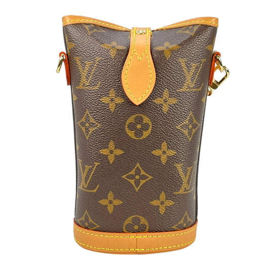 Louis Vuitton Monogram Fold Me Pouch Phone Case Shoulder Bag - Brown