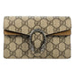 GUCCI Dionysus GG Supreme Mini Bag Shoulder Bag - Beige