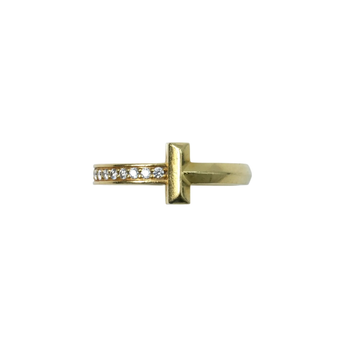 Tiffany T1 Narrow Diamond Ring Jewelry - 18KYG