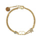 Dior Petit CD Double Bracelet Star Rhinestone - Gold Plated