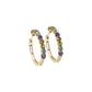 K18 Rainbow 1.500cts Gemstone Earrings