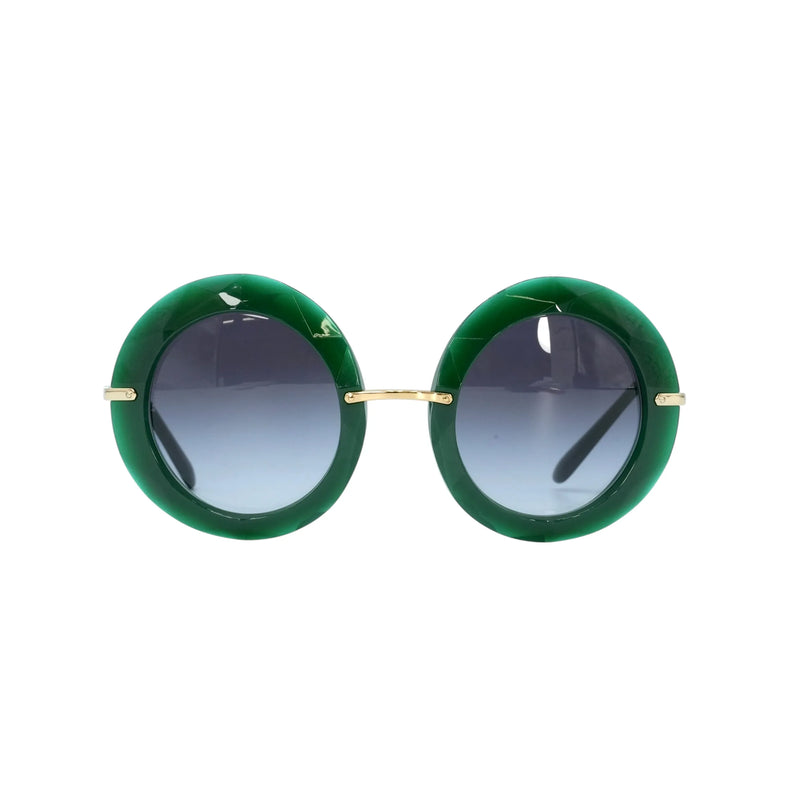 DOLCE＆GABBANA Round Sunglasses - Green - 33964