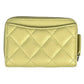 CHANEL Materasse Lambskin Coin Case - Yellow