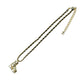 CHANEL Pearl Crystal Roller Skate Necklace - Gold Plated