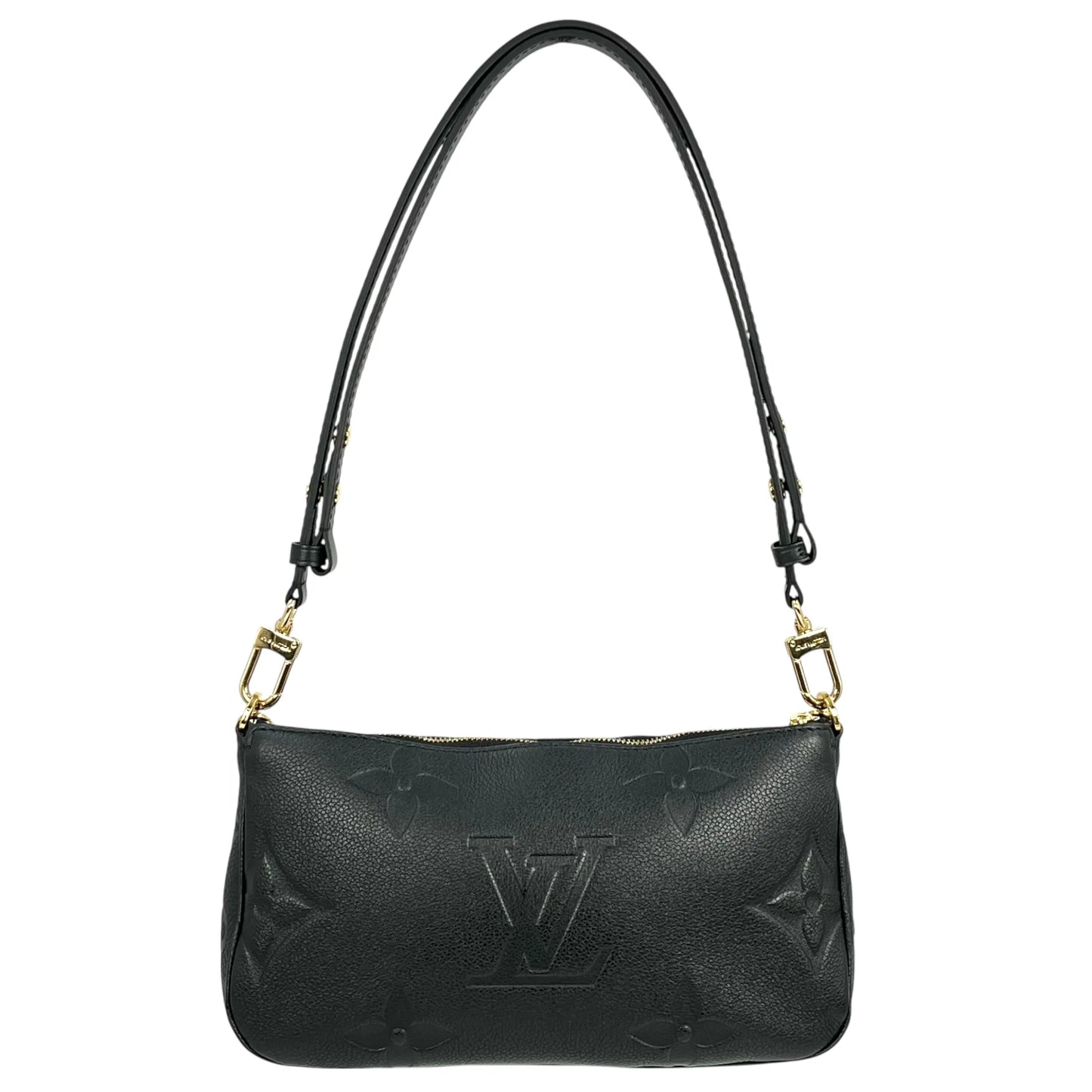 Louis Vuitton Monogram Empreinte Multi Pochette Hand Bag - Black