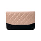 CHANEL Gabrielle Chain Wallet (WOC) - Beige × Black
