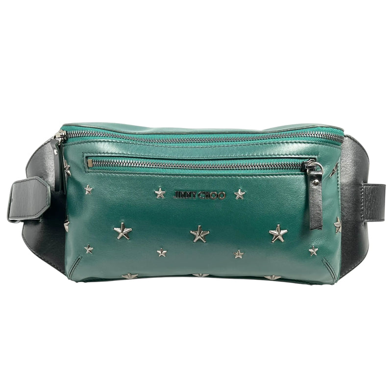JIMMY CHOO Oscar Star Studs Body Bag - Khaki