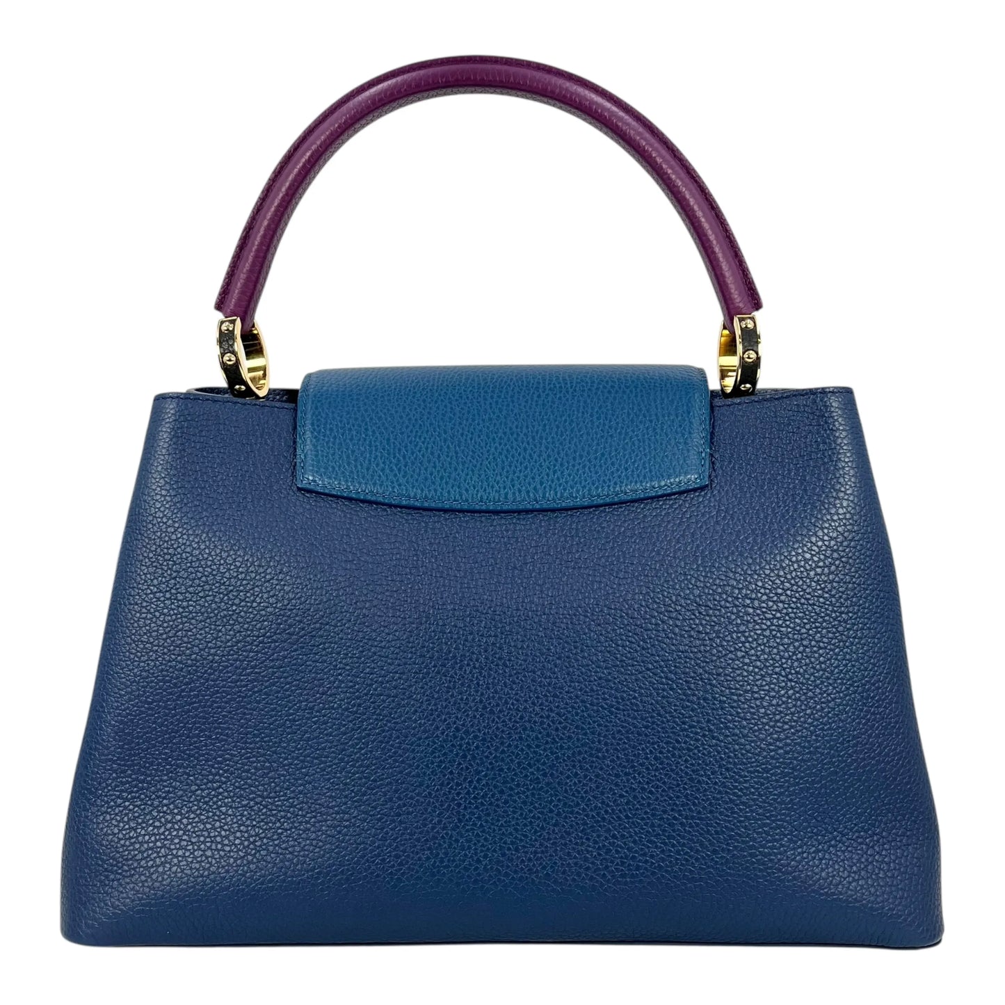 Louis Vuitton Capucines MM Taurillon Leather Hand Bag - Navy Blue