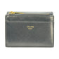 CELINE Compact Wallet With Coin Triomphe In Shiny Calfskin - Black