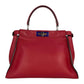 Fendi Peekaboo Iconic Medium Hand Bag Shoulder Bag - Red