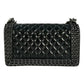 CHANEL Boy Chanel Leather Chain Shoulder Bag - Black