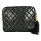 CHANEL Matelasse Tassel Chain Shoulder Bag - Black