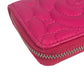 CHANEL Camellia Embossed Coin Case - Pink