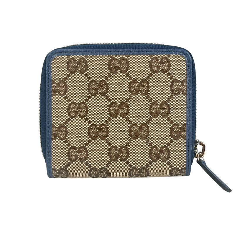 GUCCI GG Canvas Compact Wallet - Brown