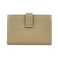 HERMES Bean Mini Business Card Holder Compact Wallet - Beige