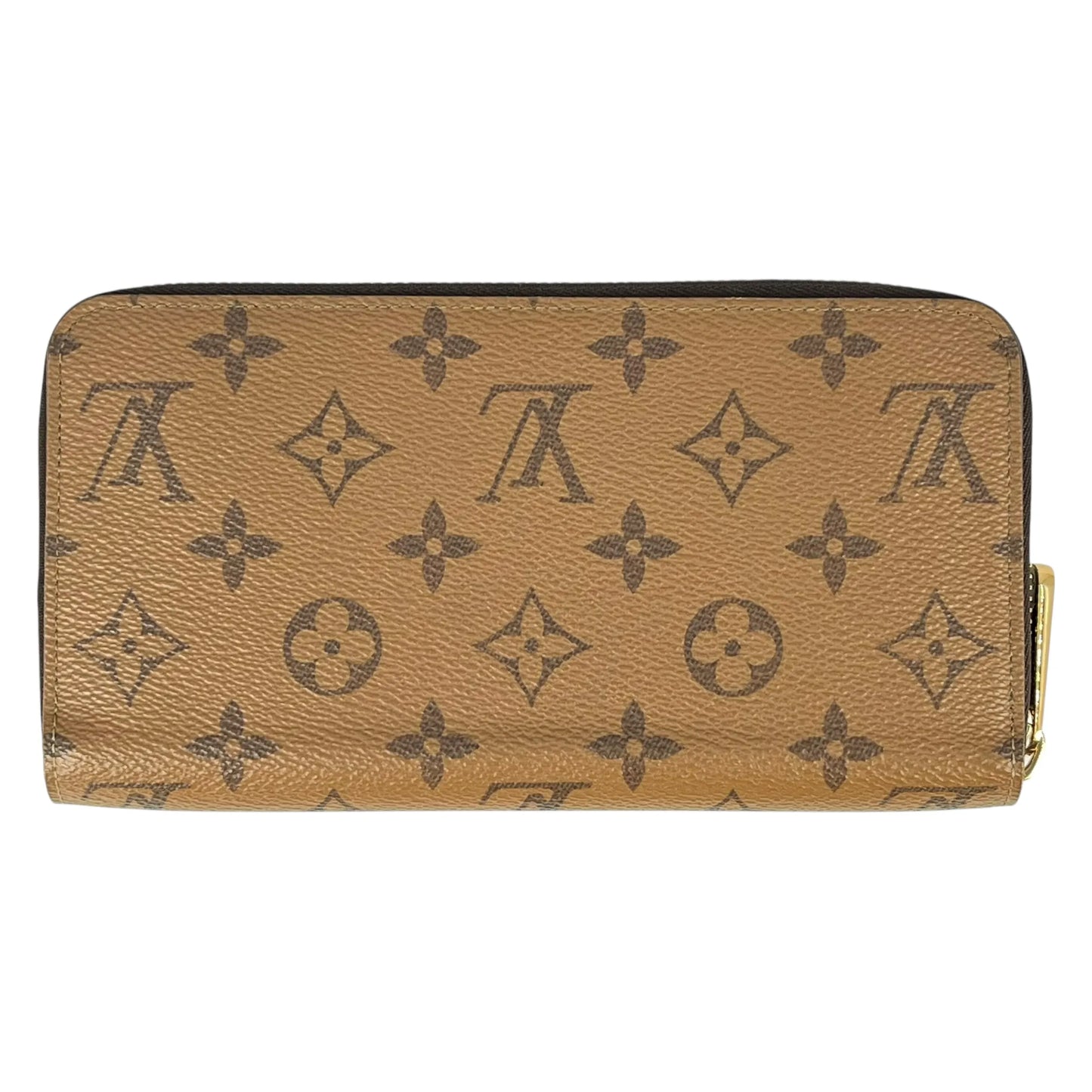 LOUIS VUITTON Monogram Reverse Zippy Long Wallet - Brown