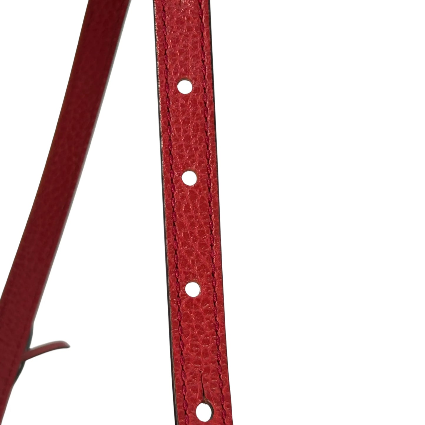 GUCCI GG Canvas and Leather Shoulder Bag - Red