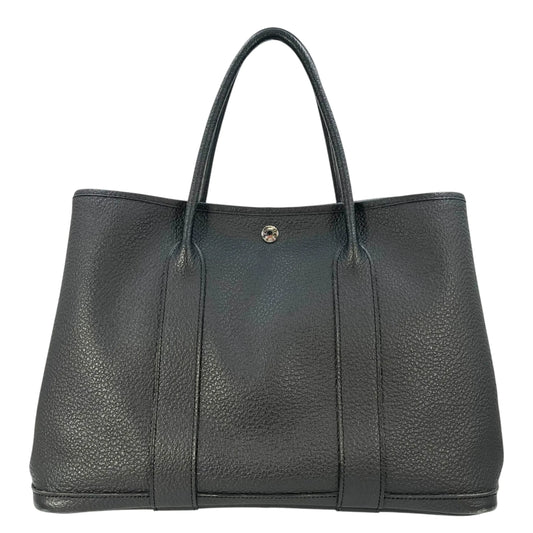HERMES Garden Party PM Negonda X Stamped Tote Bag - Black