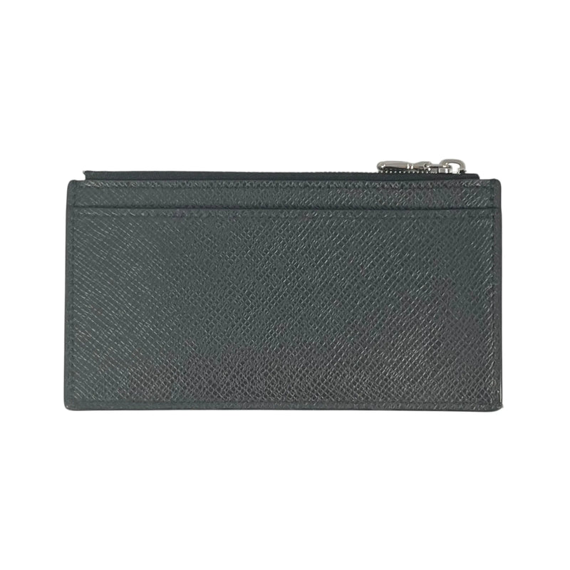LOUIS VUITTON Taiga Leather Card Case and Coin Purse - Black 