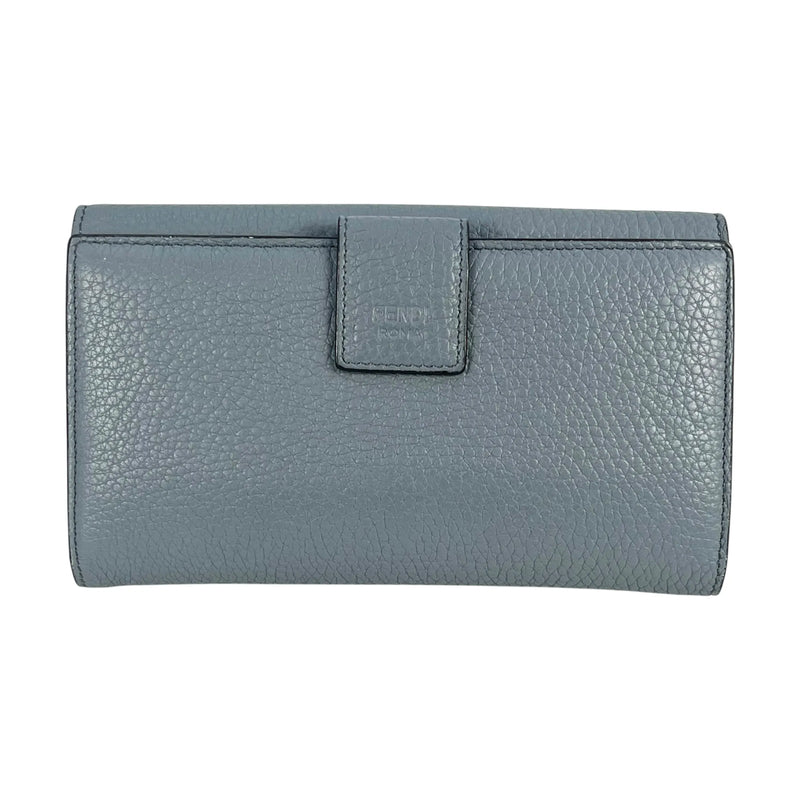 FENDI Peekaboo Continental Long Wallet - Blue 